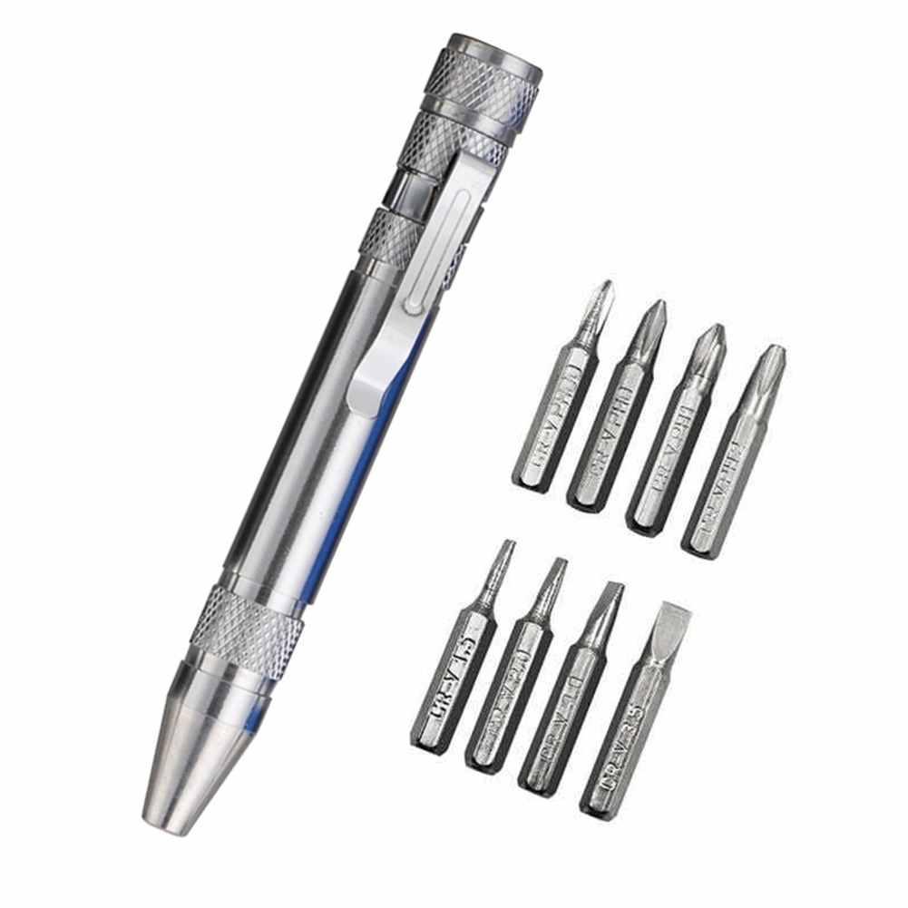 8 In 1 Screwdriver Pen Set Magnetic Tip Mini Stainless Steel Precision Screw - TALEC | Shop Dill Khol K