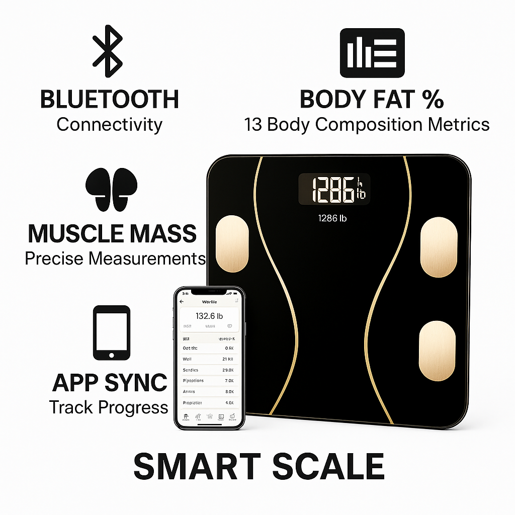 Smart Bluetooth Weight Scale | Track. Improve. Stay Fit!