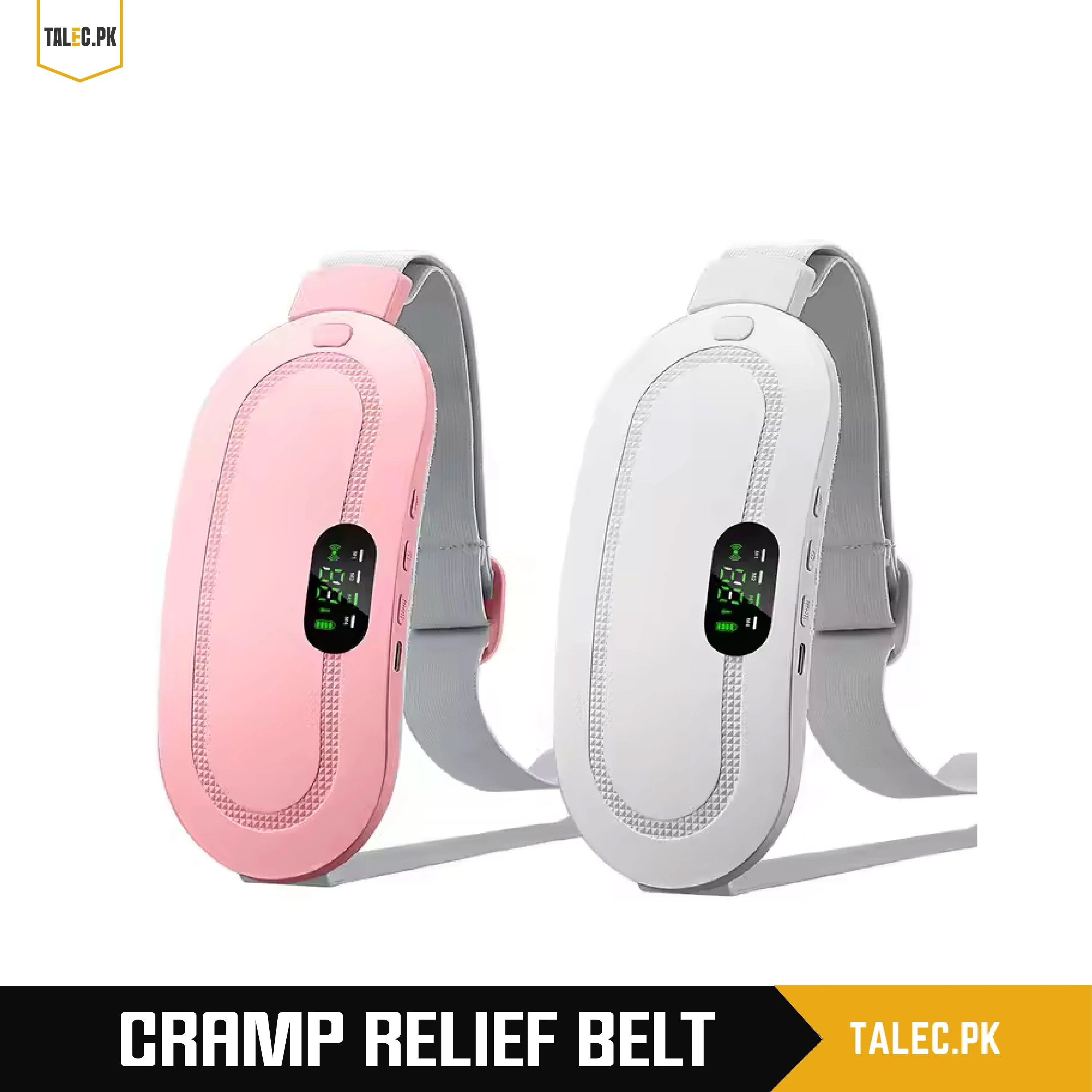 Premium Electric Heating Pad for Cramps, Period Pain & Postpartum Relief – Vibrating Massager Machine for Back, Waist & Abdomen Comfort