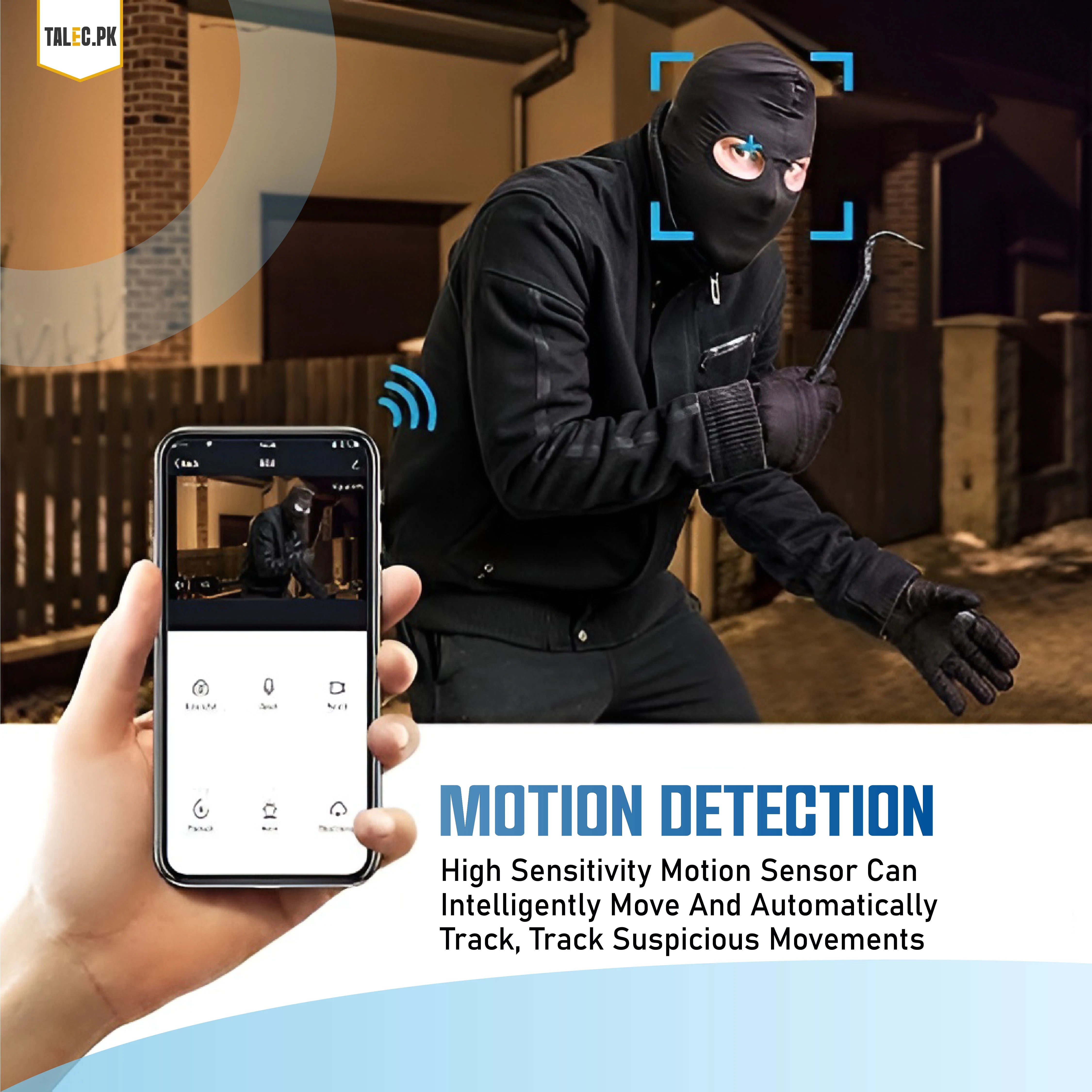 1080P HD Smart CCTV Camera – Motion Detect & WiFi