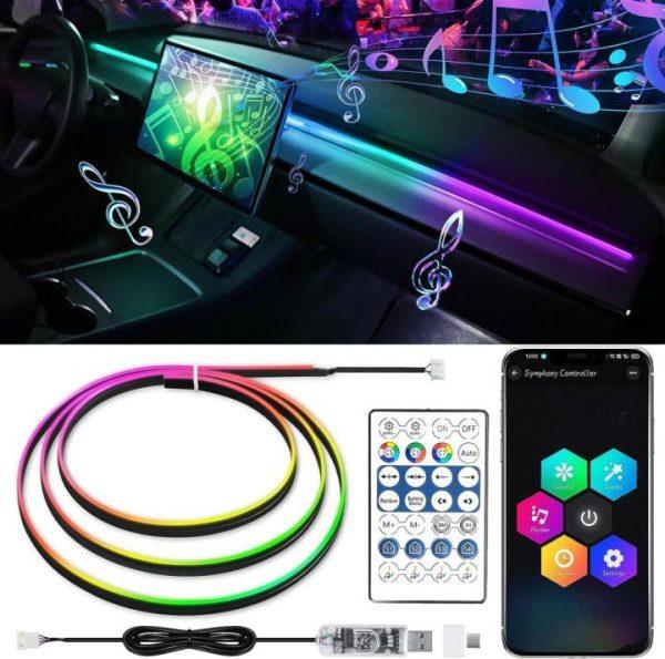 Car Dashboard Ambient Lights | Remote & App Control + Music Sync