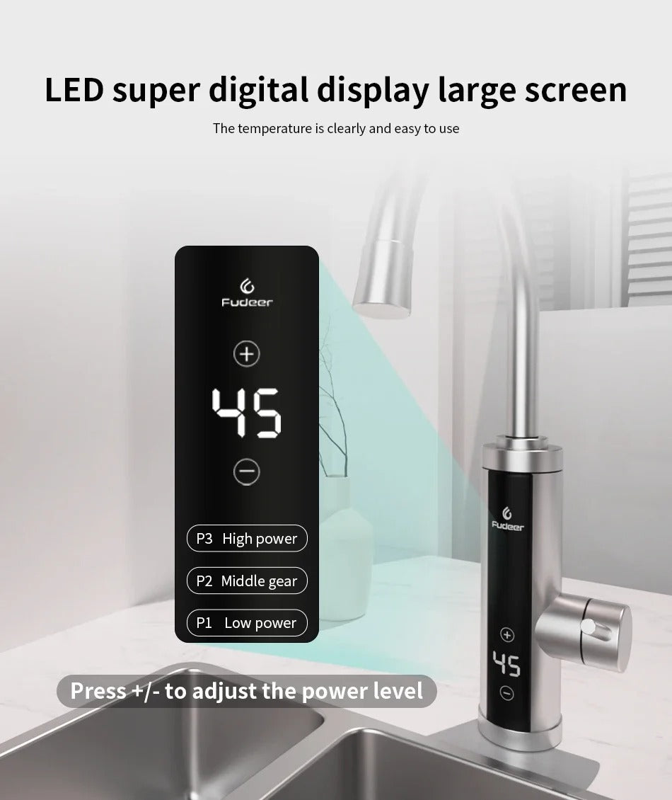 Instant Hot Water Tap with Temperature Control