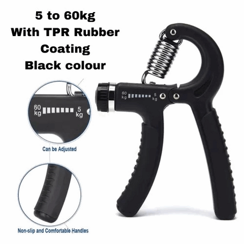 Adjustable R-Type Hand Strength Grip ExerciserHand grip strengthener adjusts difficulty for all levels. Squeezes train wrists, hands, forearms for better grip, rock climbing, rehab.