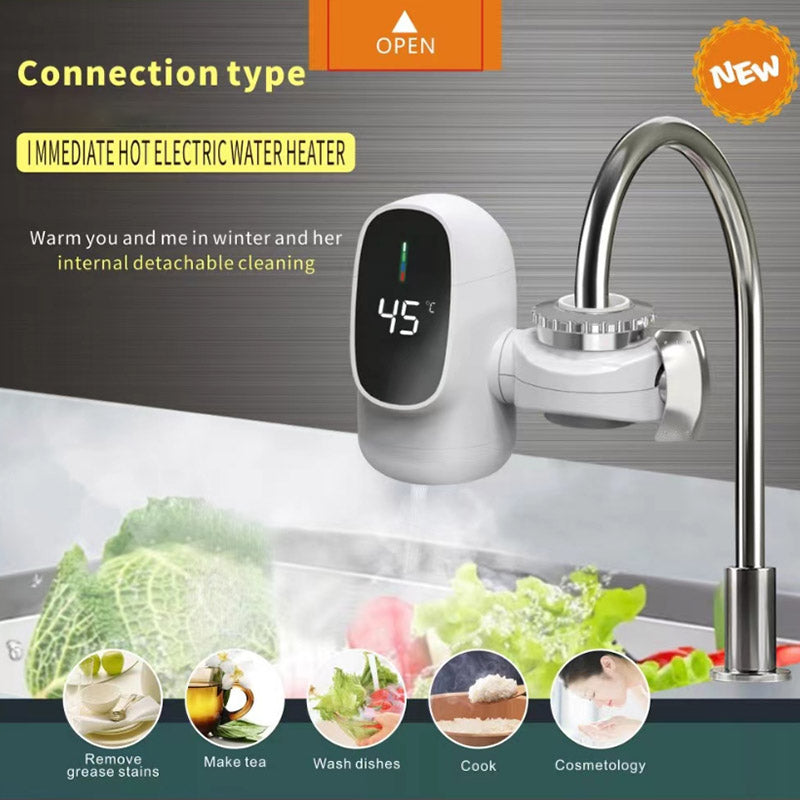 Instant Electric Hot Water Heater Faucet Quick Free Installation Heater Tap 220V