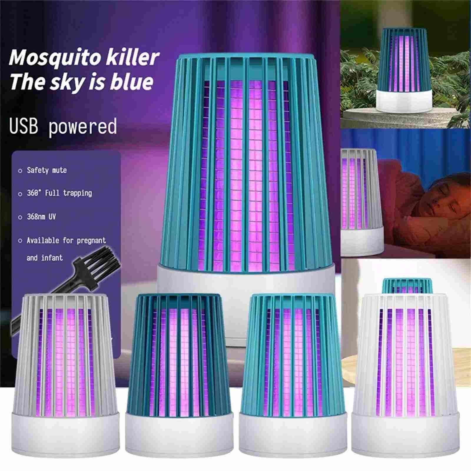  Portable USB lamp attracts & kills bugs with a zap. Safe for indoors. Plug in, unwind, stay bite-free.