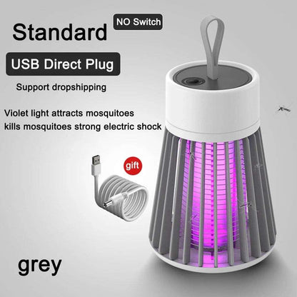 Indoor bug zapper lamp attracts & kills mosquitoes with a light. Plug-in & quiet. 