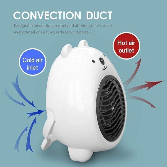 Adorable mini bear portable heater, 400W. Heats up small spaces fast! 50% off today only.