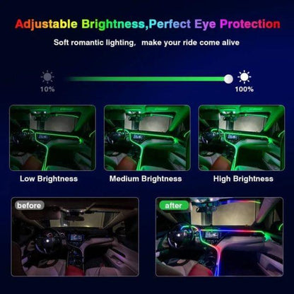Car Dashboard Ambient Lights | Remote & App Control + Music Sync