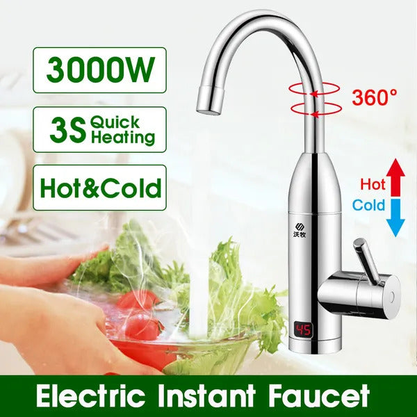 Instant Electric Water Heater Faucet, 3s Hot Water Tap