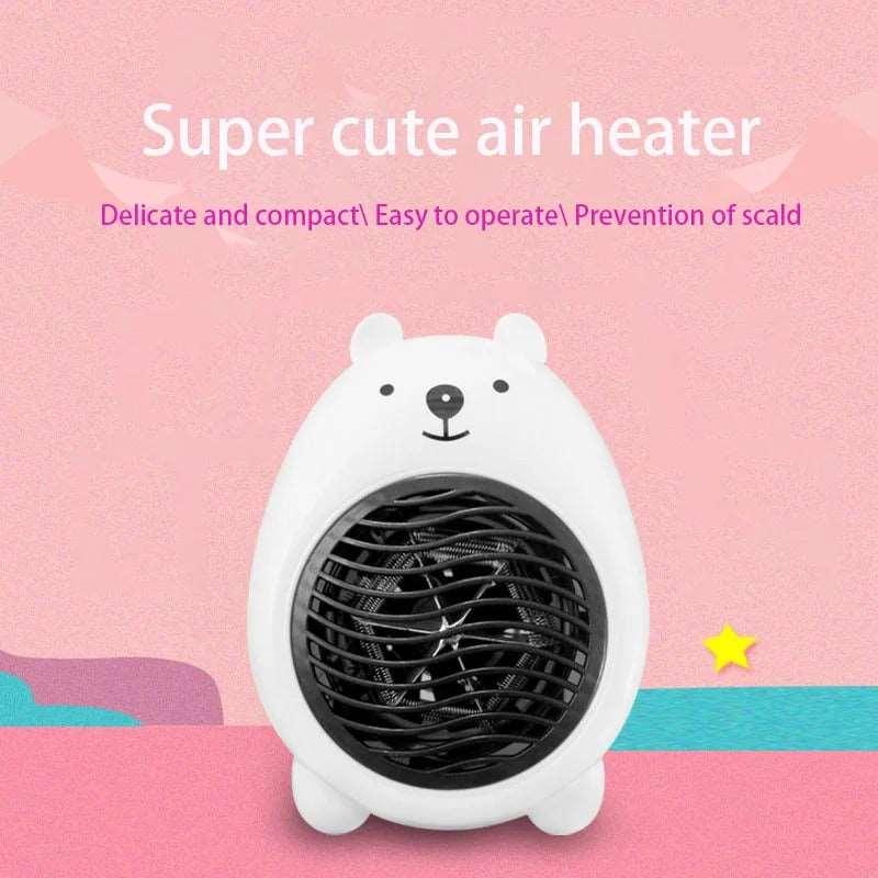 Adorable mini bear portable heater, 400W. Heats up small spaces fast! 50% off today only.