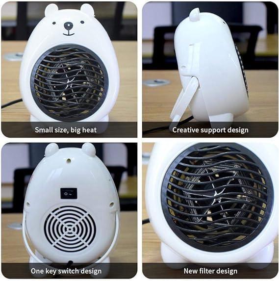 Adorable mini bear portable heater, 400W. Heats up small spaces fast! 50% off today only.