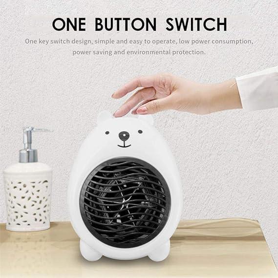 Adorable mini bear portable heater, 400W. Heats up small spaces fast! 50% off today only.