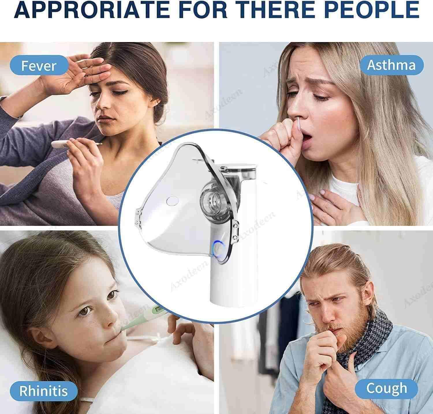 Handheld mist maker for easy breathing treatment. Helps kids & adults with congestion & coughs. Portable for on-the-go relief.