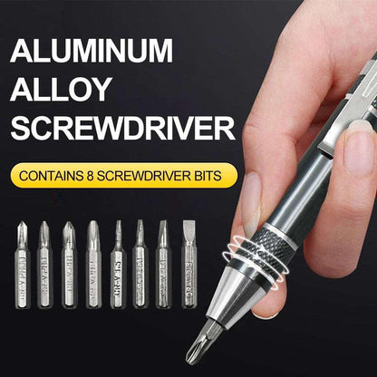 8 In 1 Screwdriver Pen Set Magnetic Tip Mini Stainless Steel Precision Screw - TALEC | Shop Dill Khol K