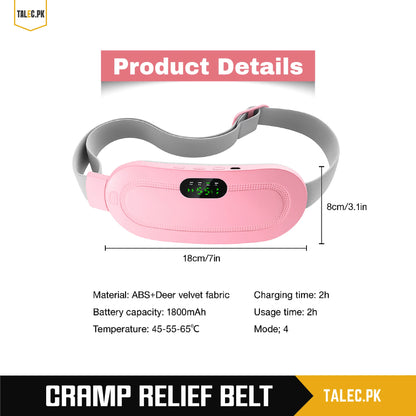 Premium Electric Heating Pad for Cramps, Period Pain & Postpartum Relief – Vibrating Massager Machine for Back, Waist & Abdomen Comfort