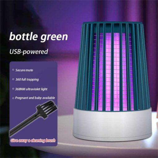  Portable USB lamp attracts & kills bugs with a zap. Safe for indoors. Plug in, unwind, stay bite-free.