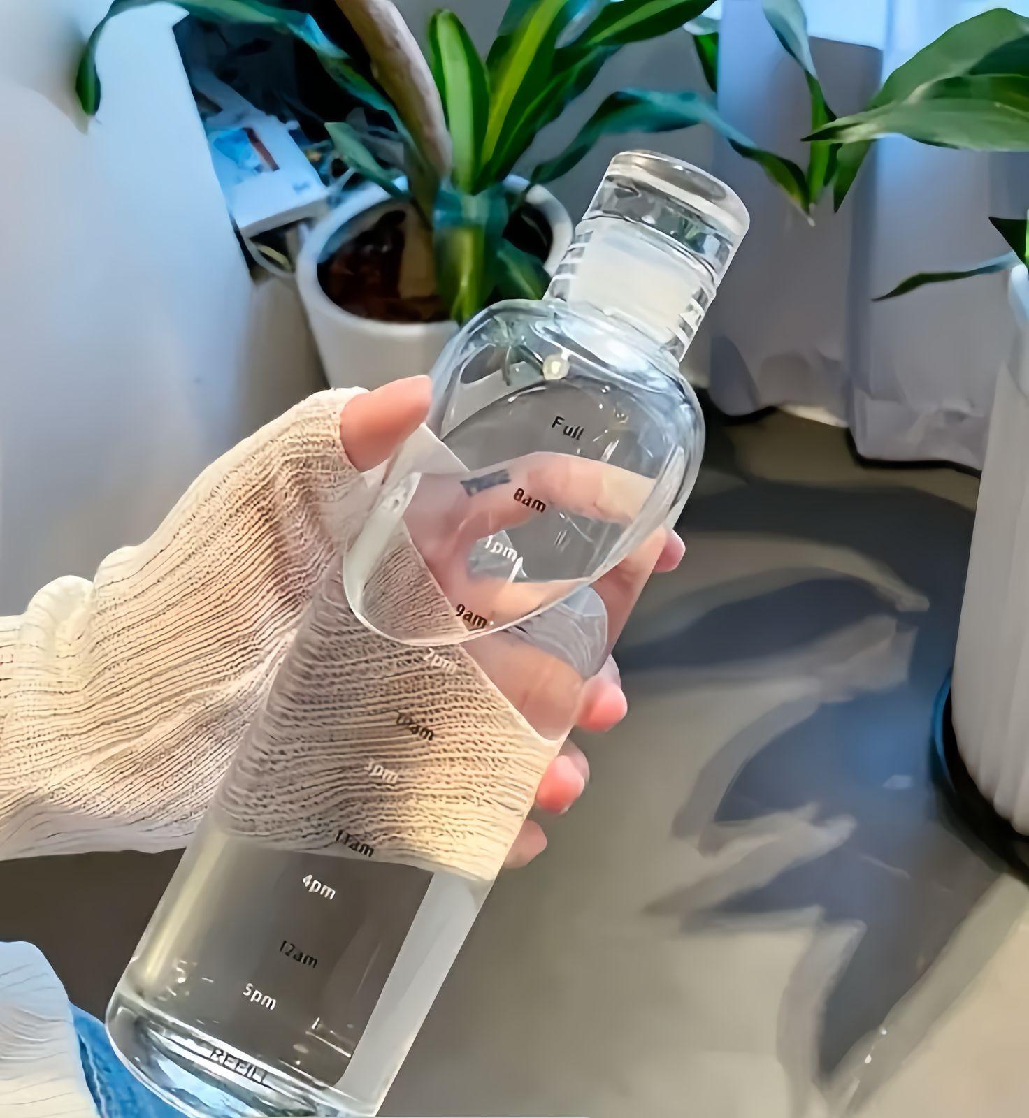Transparent Water Bottle – Stay Hydrated in Style !