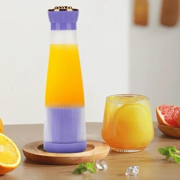 Mini 6-Blade USB Juicer Blender | Portable Rechargeable Bottle for Smoothies & Shakes