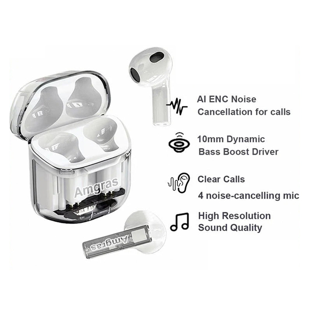 Amgras Active Noice Cancellation Wireless Bluetooth Earbuds