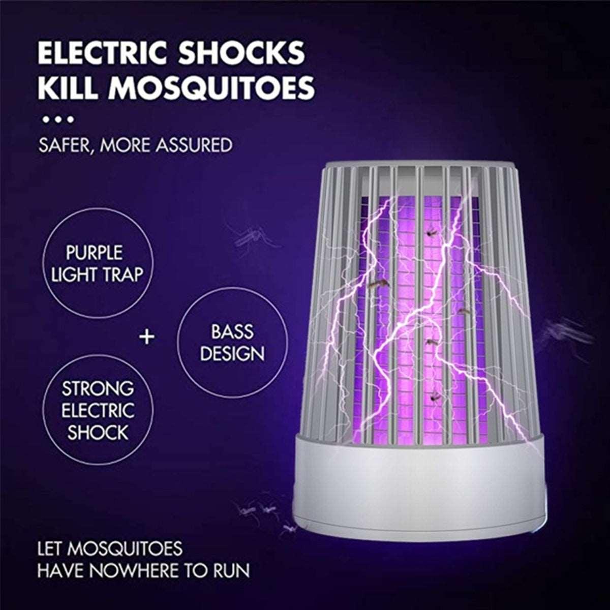  Portable USB lamp attracts & kills bugs with a zap. Safe for indoors. Plug in, unwind, stay bite-free.