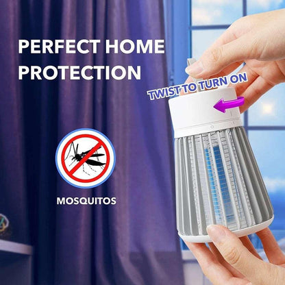 Indoor bug zapper lamp attracts & kills mosquitoes with a light. Plug-in & quiet. 