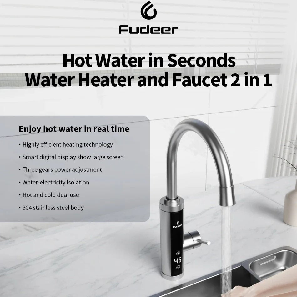 Instant Hot Water Tap with Temperature Control