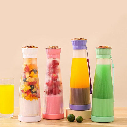 Mini 6-Blade USB Juicer Blender | Portable Rechargeable Bottle for Smoothies & Shakes