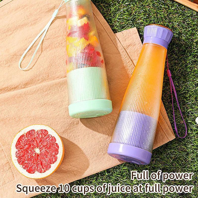 Mini 6-Blade USB Juicer Blender | Portable Rechargeable Bottle for Smoothies & Shakes