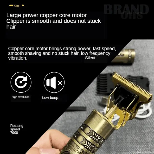  Classic T9 trimmer for men. Premium quality for clean cuts & sharp lines. Trims hair, beard & mustache.
