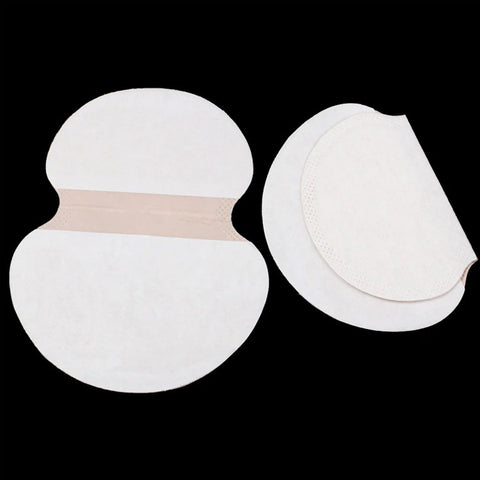 Unisex sweat shields (5 pairs). Stick-on pads absorb underarm sweat.